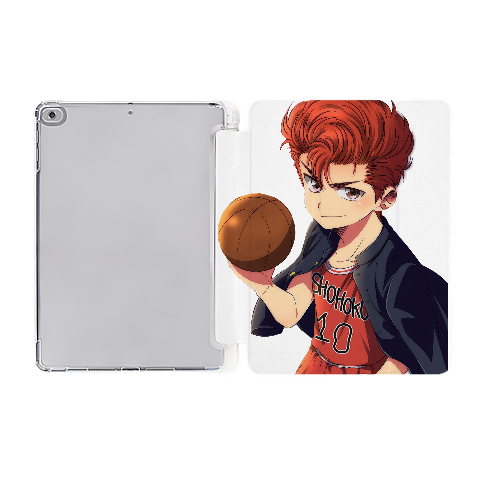 （画像用） SLAM DUNK／スラムダンク IPad ケース ペン収納付き 三つ折りスタンド PUレザー×シリコン 対応機種9.5/10.5/10.9インチ